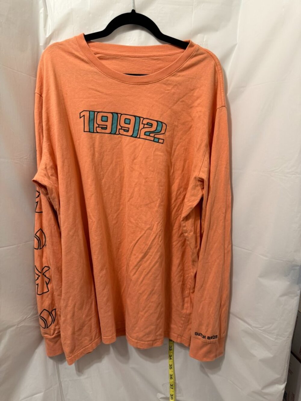 Dutch Bros 1992 Orange Long Sleeve Graphic Tee Maybe XXL